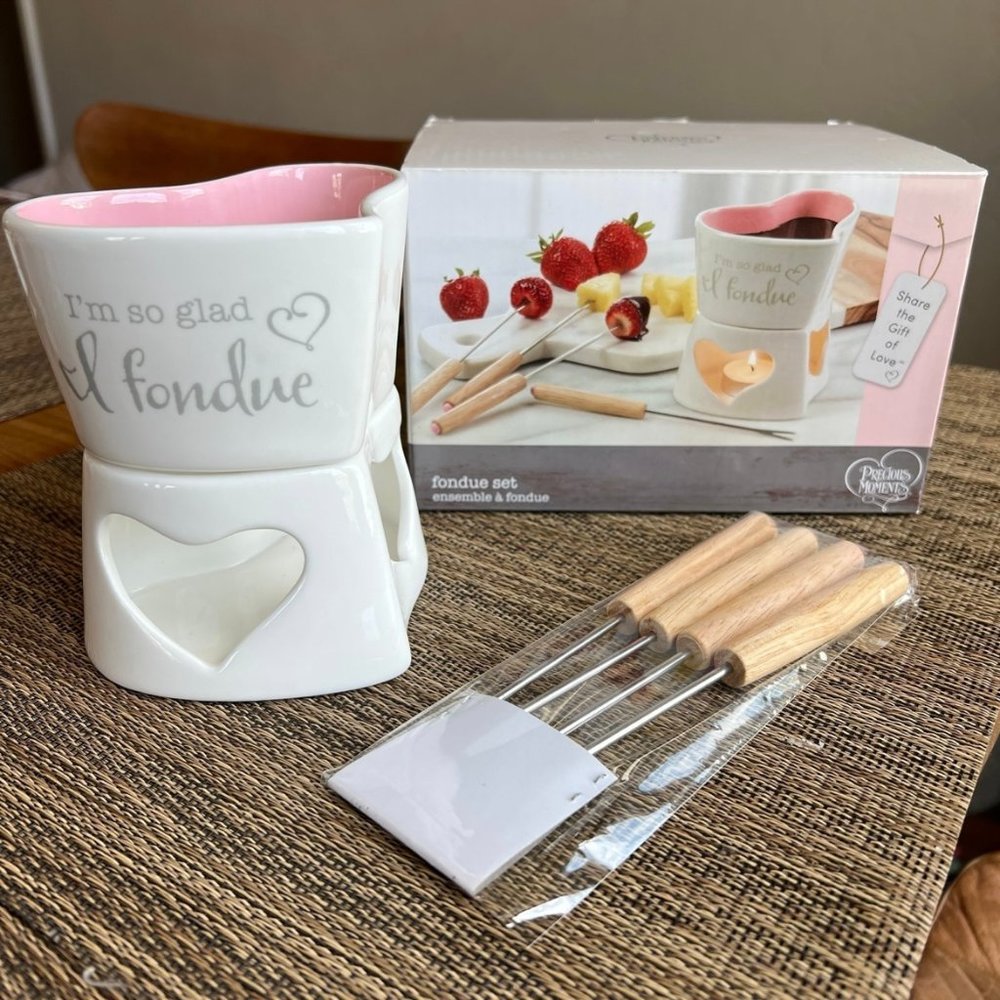 NIB Precious Moments Fondue Set